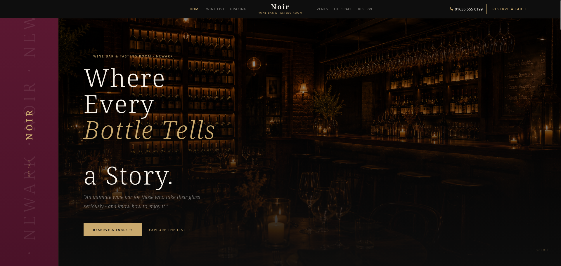 Wine Bar & Tasting Room WordPress Theme - Screenshot